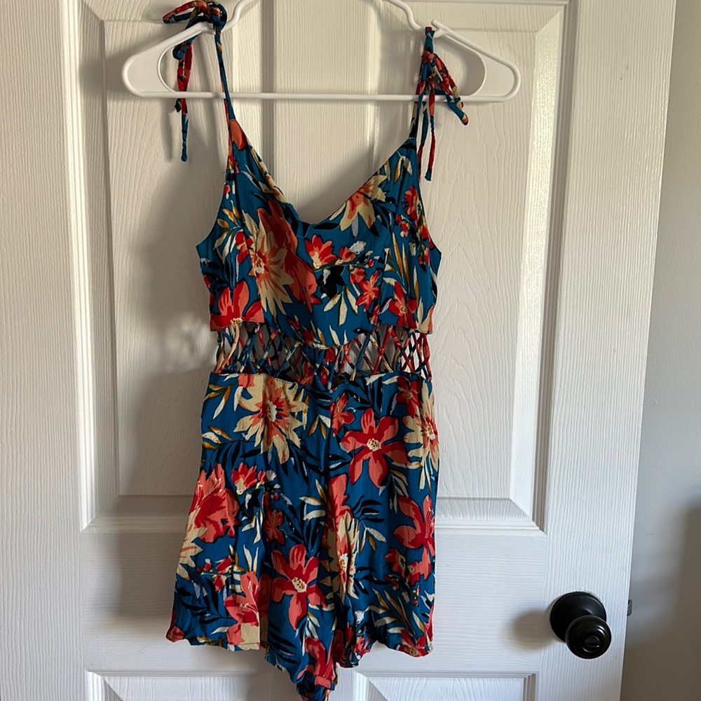 Topshop floral romper